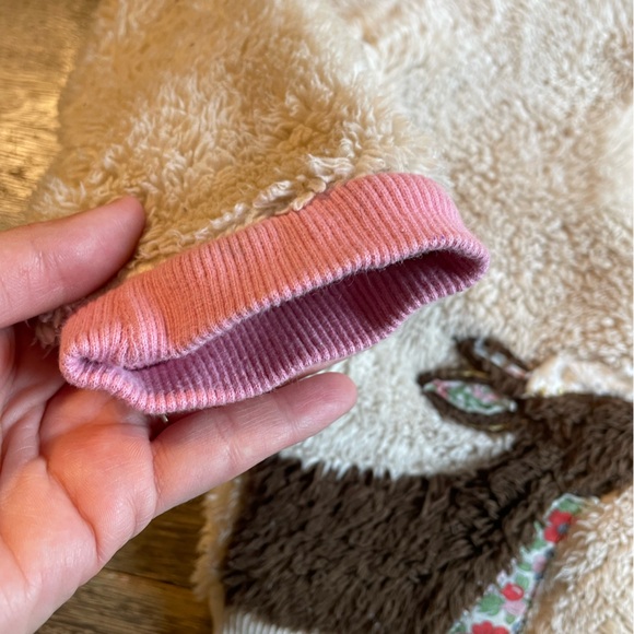 SOLD Mini Boden | Fuzzy Hoodie Dear Appliqué Sweater | 110cm 4-5 years - Picture 7 of 8